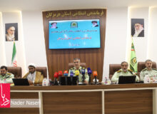 نشست خبری فرمانده نیروی انتظامی هرمزگان به مناسبت هفته خبرنگار
