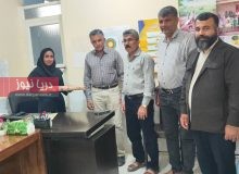 تقدیر از بهورز نمونه بخش قلعه قاضی