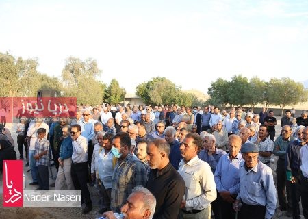 مراسم تشییع پیکرحاج ابوطالب جوادی در روستای رضوان بندرعباس