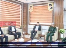 دیدار مدیرکل تعاون، کار و رفاه اجتماعی هرمزگان با فرمانده سپاه امام سجاد (ع) هرمزگان