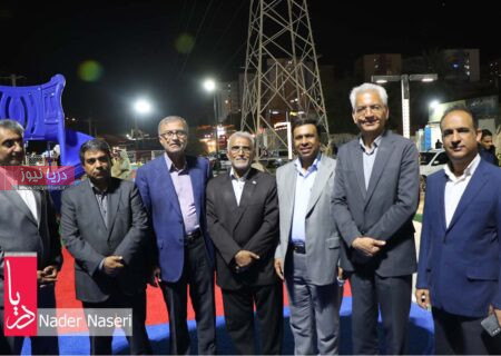 افتتاح بوستان گل سرخ و زمین ورزشی شهید بنی‌اسدی