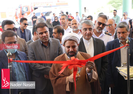 آیین بهره برداری از آتش نشانی شماره 12 دربندرعباس